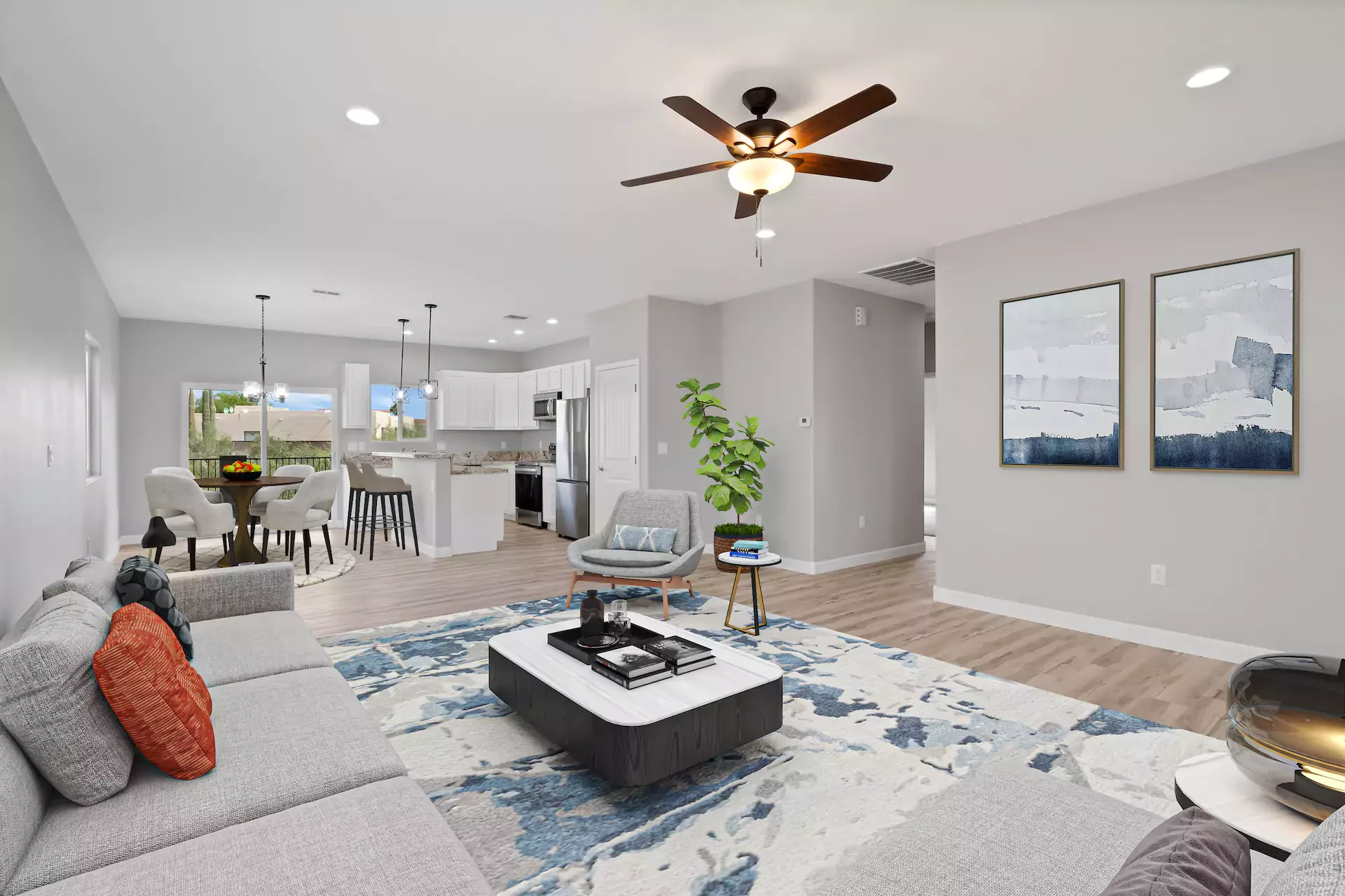 living room rendering