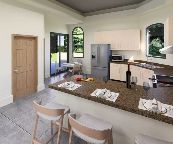 3D Rendered Townhome